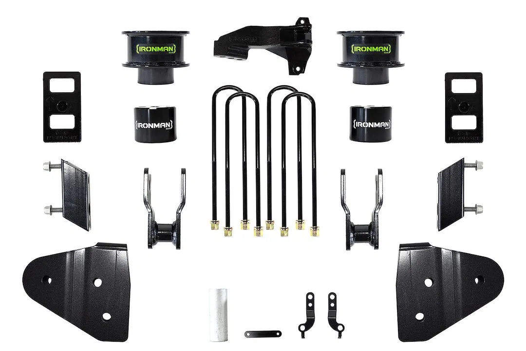 76-116-001 – IRONMAN 4X4 Lift Kit Suspension, 3-1/2 Inch Front Lift 1 Inch Rear Lift Without Shock Absrobers In Kit -...